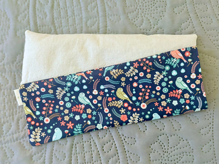 Aromatherapy Weighted Eye Mask - Dark Floral with Birds