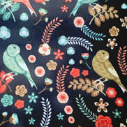 Aromatherapy Weighted Eye Mask - Dark Floral with Birds