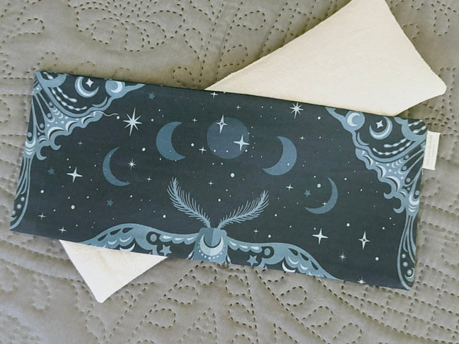 Aromatherapy Weighted Eye Mask - Teal Celestial Moth