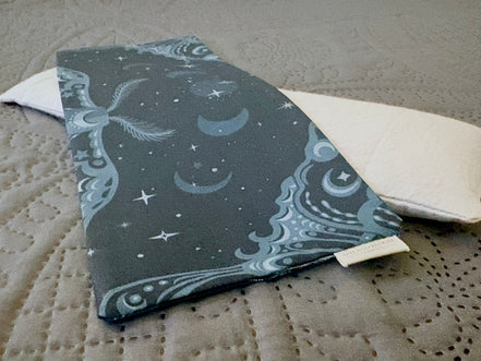 Aromatherapy Weighted Eye Mask - Teal Celestial Moth