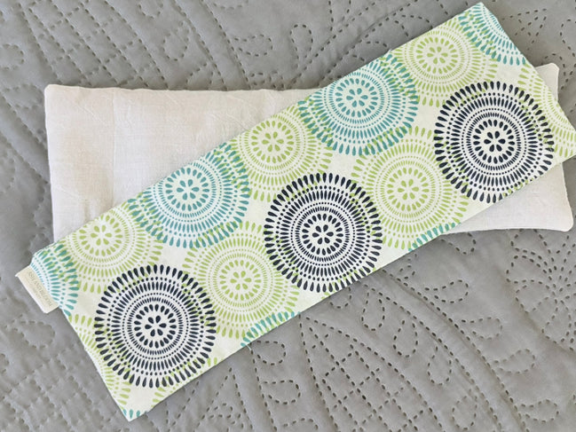 Aromatherapy Weighted Eye Mask - Burst of Greens