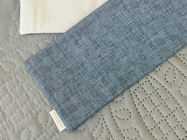 Aromatherapy Weighted Eye Mask - Gray Navy Tweed