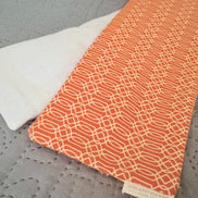 Aromatherapy Weighted Eye Mask - Orange Geometric